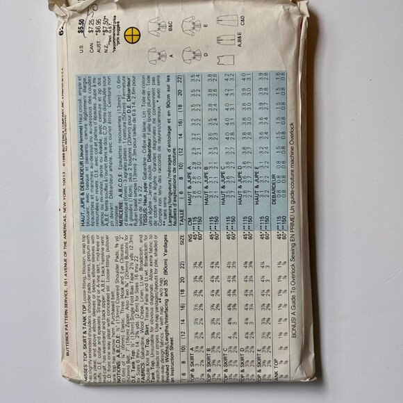 Butterick Classics 6205 - Picture 2 of 3